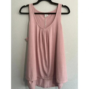 Bare Necessities NWT Soft Rose Pink Sleeveless Jersey Tank Sleep Top XL